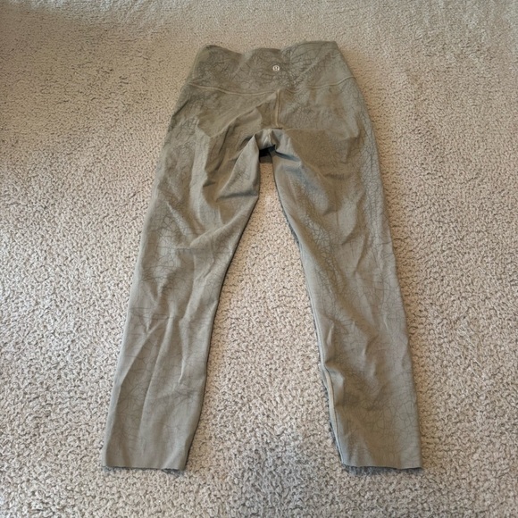 LULULEMON sz 6 Wunder Train High-Rise Crop Legging 23" in Thread Dye Rover Black - Picture 3 of 11